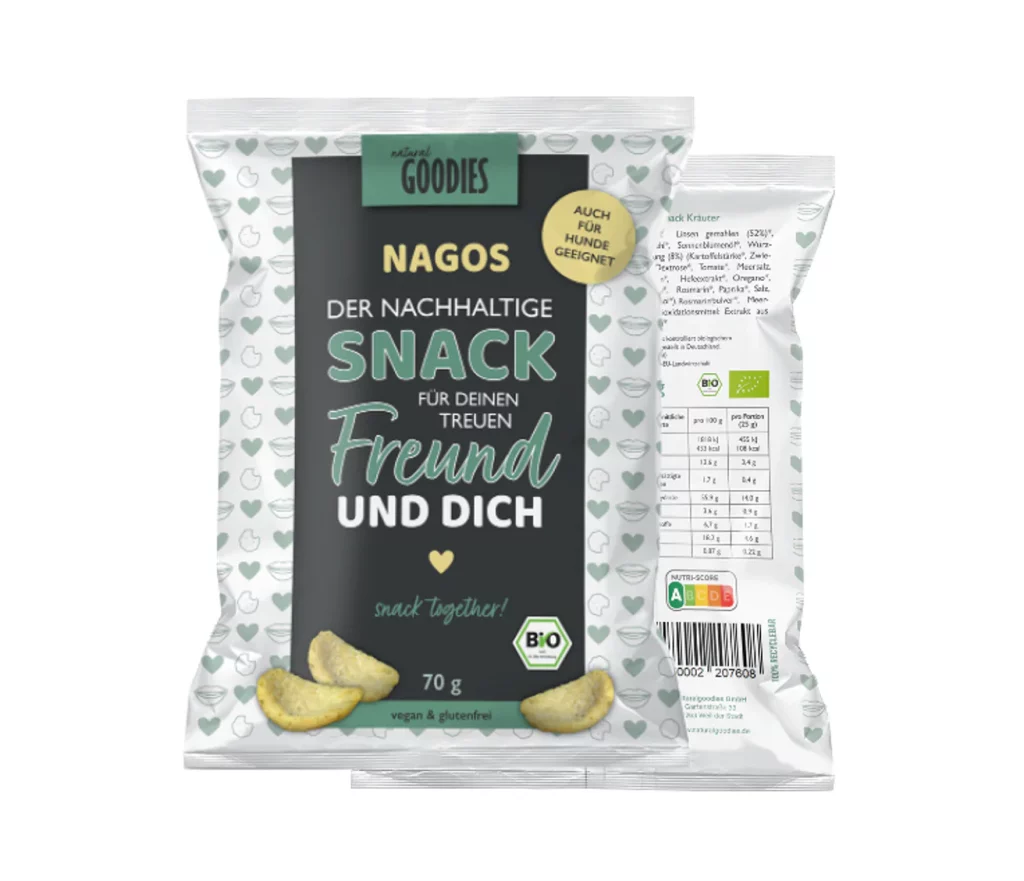 vegane Nagos von natural Goodies vegane Snacks für Mensch und Hund